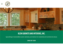 Tablet Screenshot of kleincabinets.com
